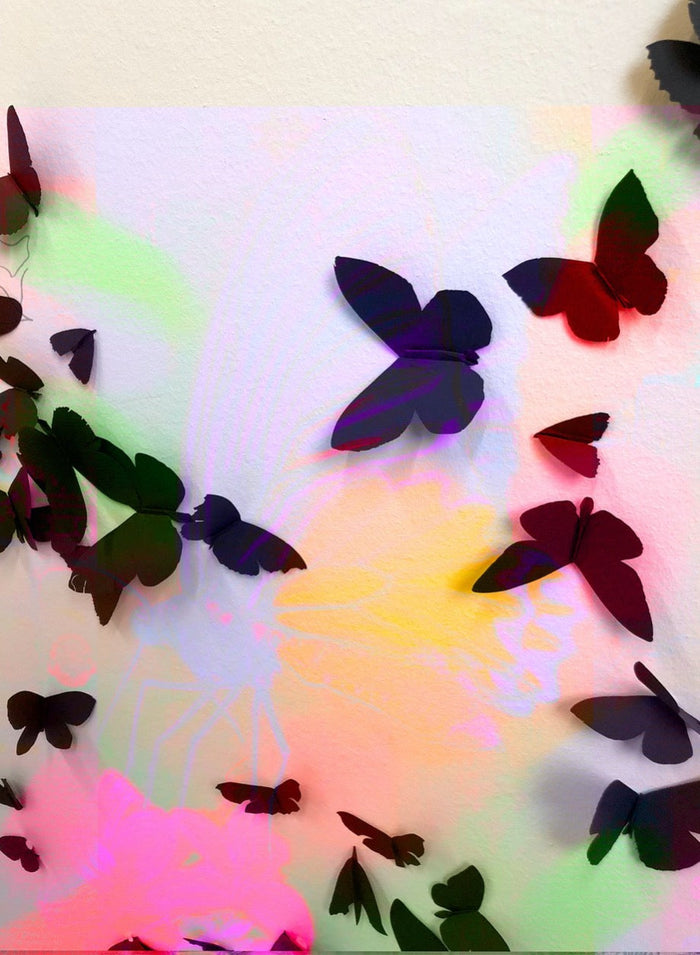 Carlos Amorales - Butterflies | Linen Silk