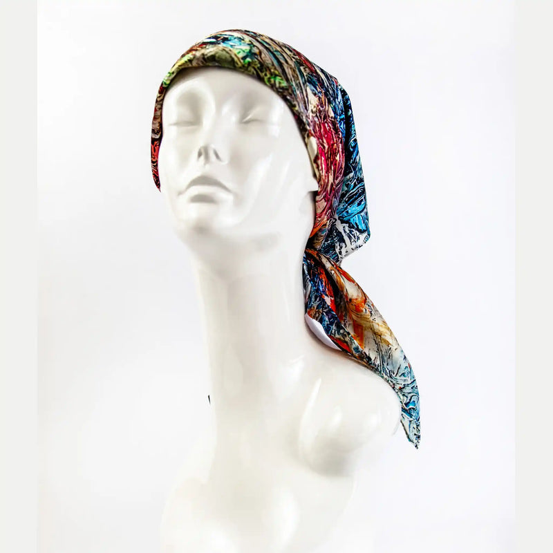 Mila+Mate Adam Cohen Apparition Satin Silk Luxury Headscarf