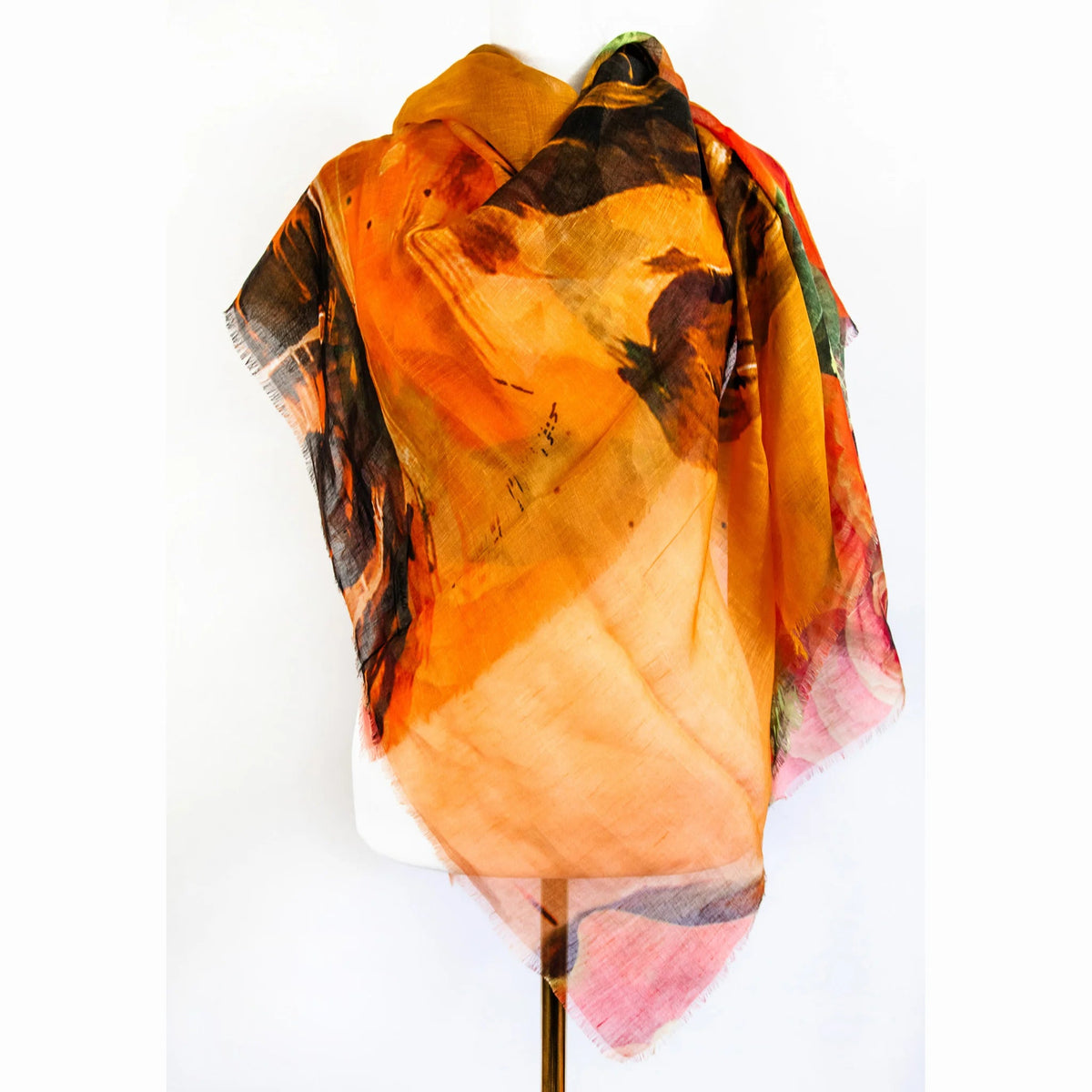Camila NYC Orange | Linen Silk - Mila+Mate