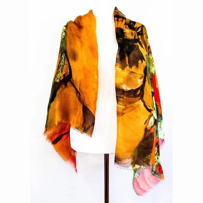 Camila NYC Orange | Linen Silk - Mila+Mate