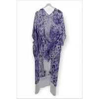 Kaftan - Beach Fringe | Blue Leopards - Mila+Mate