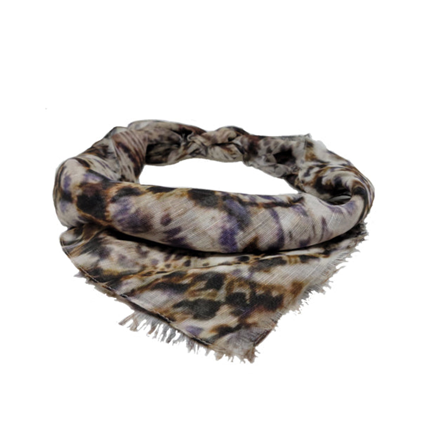Brown Leopards Headscarf